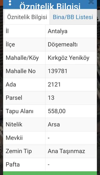 Döşemealtı Kırkgöz Yeniköy'de 558 M2 Satılık İmarlı Arsa