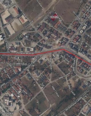 Denizli Bereketler’de 899m2 %40 2 Kat Ruhsatlı Tapu Altında Satılık Arsa