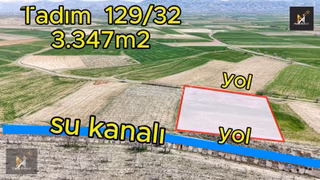 *nova* Tadım Köyünde İki Tarafı Yol Olan 3.347m2 Satılık Tarla