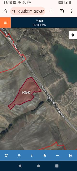 Topcu Anayol Kenarî Satîlîk Tarla