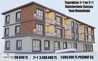 Tekirdağ Saray Yeni Mah. Topraktan Satılık 1+1 Ve 2+1 Daireler