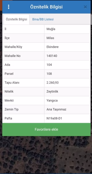 Muğla Milas Ekindere'de Satılık Zeytinlik Tarla
