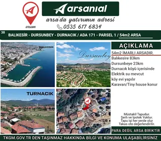 Balıkesir-dursunbey-durnacık-53m2 İmarlı Arsa
