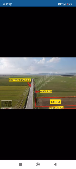 Foça Gerenköyde 345 M2 Bahçe Acil Satılıktır