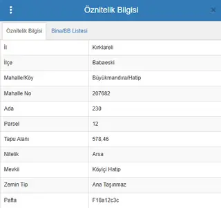 Babaeski'de 578metrekare Fırsat Arsa!!