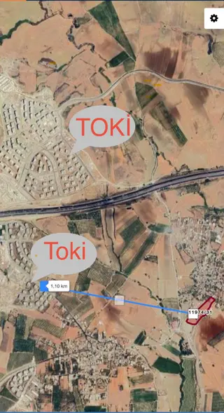 Kuyumcular Toki Yakını 614 M2 Satılık Yatırımlık Hisseli Arsa