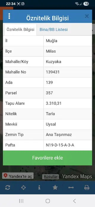 Sahibinden Kuzyakada Satılık Tarla