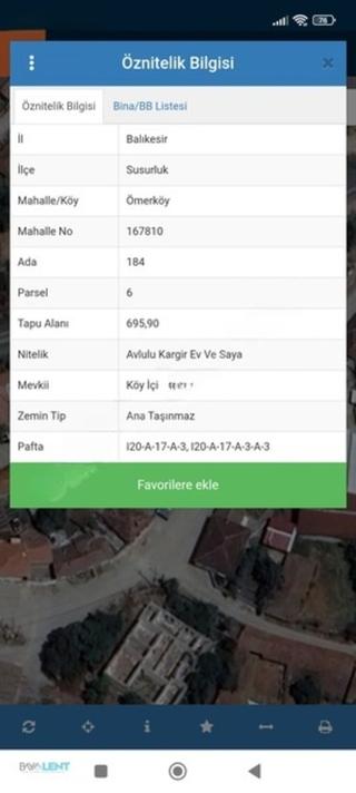 Susurluk Ömerköy De Satılık Arsa Ve İçinde Oturuma Hazır 2+1