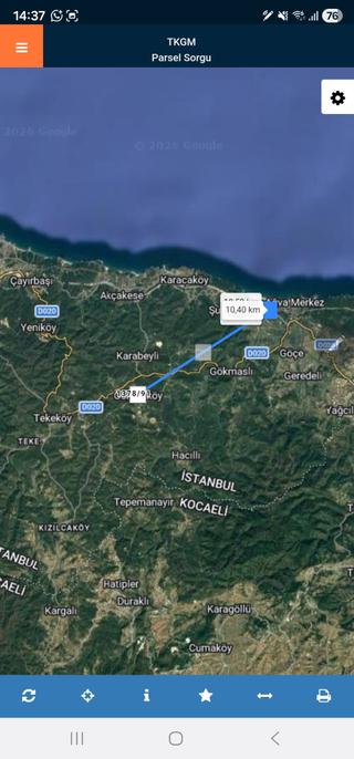 Şile Osmanköy Mah. Konut / Villa İmarlı Satılık 1.050m2 Arsa