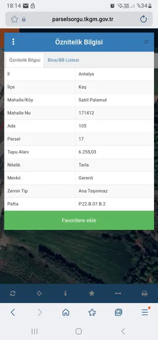 Sahibinden Kaş Sahil Palamut Kele