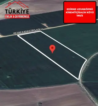Edirne Uzunköprü Kiremitçisalih 1021m2 Yatırımlık Kupon Arsa