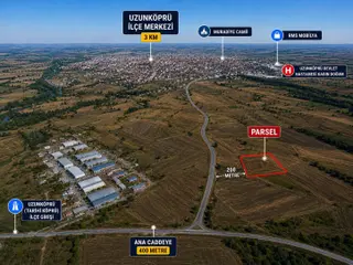 Uzunköprüye 3 Km Mesafede , 630 M2 Kaçırılmaz Fırsat