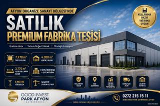 Afyon Osb'de 7.770 M² Arsa Üzerinde 4.000 M² Satılık Fabrika
