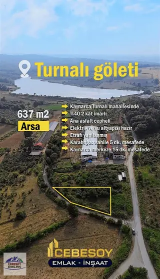 Cebesoy Emlak'tan Turnalı Mahallesinde Müstakil Parsel
