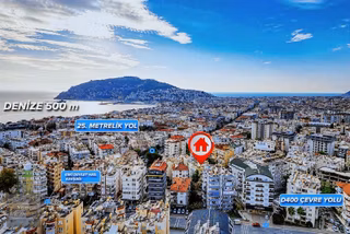 Alanya Merkezde 2+1 Geniş Daire Veya İş Yeri Sıfır Tadilat Lı ..