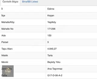 Bölge'den Keşan Yeşilköyde Ana Yol Üzeri 4.845 M2 Köşe Arsa