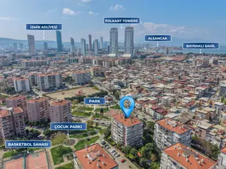 İzmir Bayraklı Manavkuyu Site İçerisinde Satılık 3+1 Daire