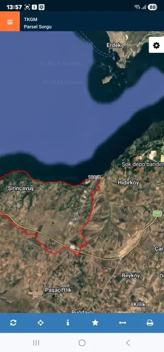 Balıkesir Bandırmada Deniz Kenarı Satılık Arazi