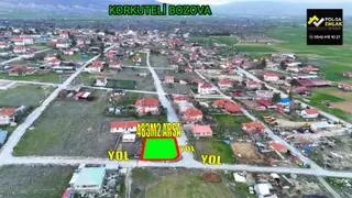 Korkuteli Bozova'da Satılık 483m2 Köşe Başı İmarlı Arsa