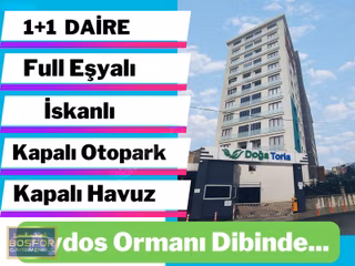 Pendik Doğa Toria Satılık 1+1 6.kat Full Eşyalı 30bin Tl Getiri