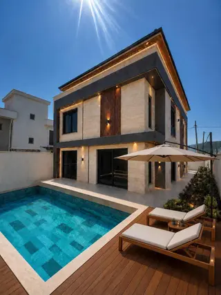 Monami'den Urla Bademlerde Tam Müstakil Havuzlu Villa