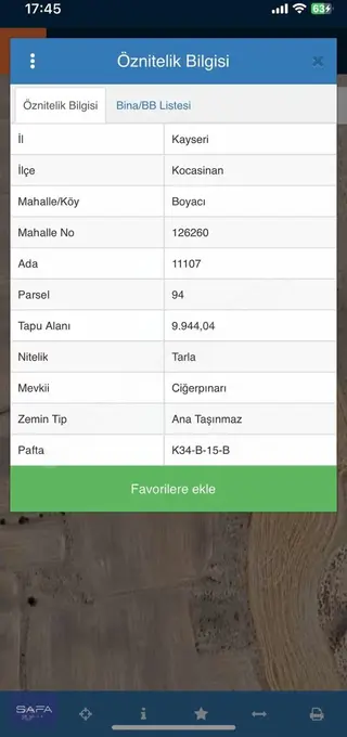 Kocasinan Boyacı Mah. Yatırımlık 9944 M2 Satılık Tarla