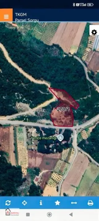 Muğla Yenice'de 9075 M² Satılık Tarla - Deniz Ve Yayla Havası