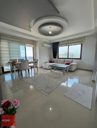 Alanya Mahmutlar 2+1 90m2 Eşyalı Deniz Manzaralı Aktiviteli