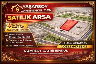 Yaşarsoy Gyo'dan Halilye Güzelyurt Da 8 Kata İmarlı Arsa Yaşarsoy Gyo'dan Halilye Güzelyurt Da 8 Kata İmarlı Arsa