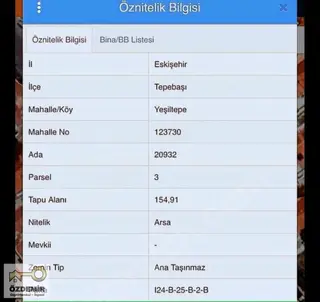 Özdemir'den Anadolu Ünv Yakını Satılık 155 Mt Ticari Arsa