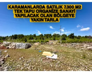 Alanya Karamanlarda Satılık 7.300 M2 Tarla