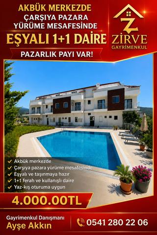 Havuzlu Site İçerisinde Full Eşyalı Fırsat 1+1 Daire! Havuzlu Site İçerisinde Full Eşyalı Fırsat 1+1 Daire!