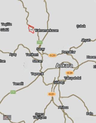 Ankara Ayaş Evci'de 517 M2 Satılık