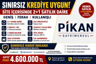 Sınırsız Kredi İmkanı ! 2+1 Ebeveyn Banyolu Daire