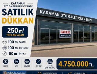 Emlaknomi'den Oto Galericiler Sitesinde 250m2 Satılık Dükkan