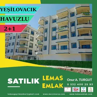 Lemas Emlak : Yeşilovacık 2+1 Satılık Cazip Daire