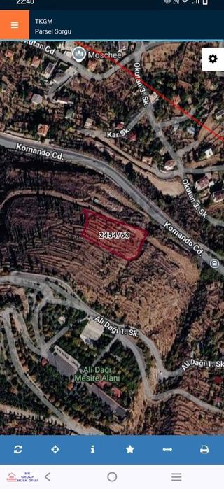 Talas Harmanda Harika Lokasyonda Yatırım Fırsatı Satılık Arsa