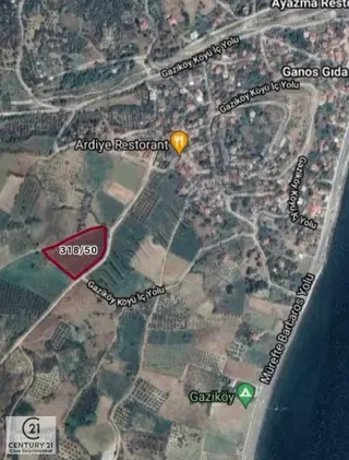 C21 Cius; Tekirdağ Şarköy Gaziköy'de Yola Cephe 452m2