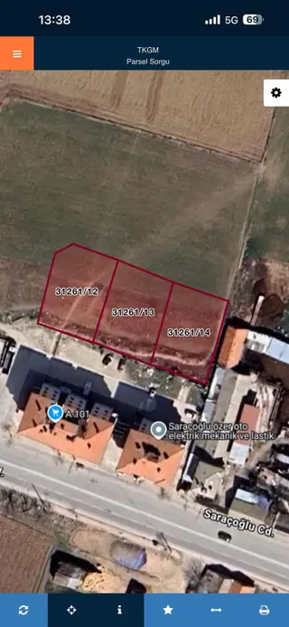 Saracoğlu Caddesine Bir Parsel İçerde 2 Kata İmarlı Parseller