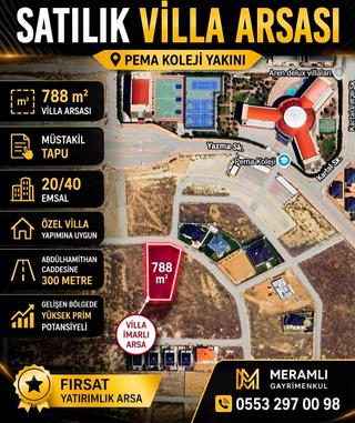Pema Koleji Yakını 788 M2 Satılık Arsa