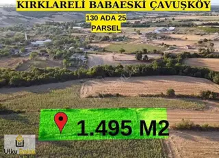 Babaeski Çavuşköy De 1495 M2 İmar Sınırı Satılık Tarla