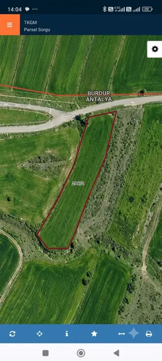 ✅antalya✅korkuteli✅çomaklı Da 1.259m2 Tarla✅resmi Yol Var
