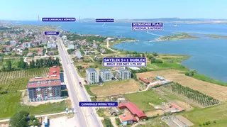 Lapseki Çardak'ta Boğaz Manzaralı 220 M2 Satılık Dubleks Daire