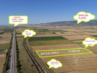 Lobby Fortisten Baklan'da Uşak Yolu Üzeri Satılık 17.038 M2tarla