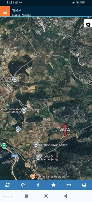 İdamax'tan Akseki Murtiçi'nde Müstakil 12.345 M2 Ceviz Bahçesi
