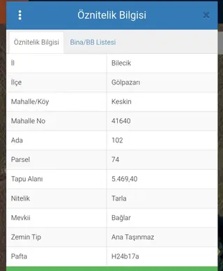 Sahibinden Bilecik Gölpazarı Keskin Köy Ekime Uygun Düz Zemin Üzerinde Yatırımlık Satılık Tarla