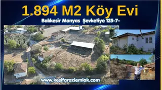 1.894 M2 Satılık Köy Evi Ve Arsası. Keşif Arazi Ajansı. Balıkesir Manyas Şevketiye 125 Ada 8 Ve 7