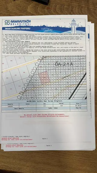 Başokur'dan Arnavutköy Yeniköy Mh. İst, Havalimanı Yakın 252 M2
