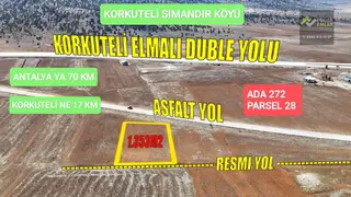 ✅antalya✅korkuteli✅sımandır Köyü ✅satılık 1.353m2 Tarla