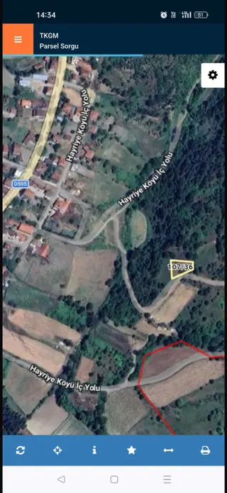 Ek Gayrimekul Den Satılık Bahçe 57o M2